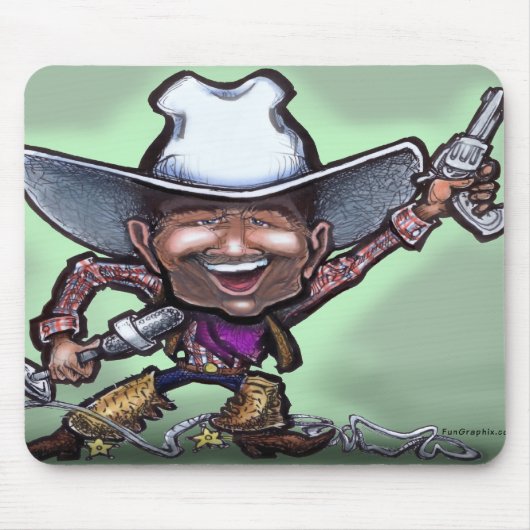 Cowboy singen mousepad (Vorne)