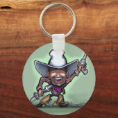 Cowboy singen schlüsselanhänger (Vorderseite)