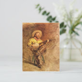 Cowboy Singing Postkarte (Stehend Vorderseite)