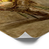 Cowboy Singing | Thomas Eakins Poster (Ecke)