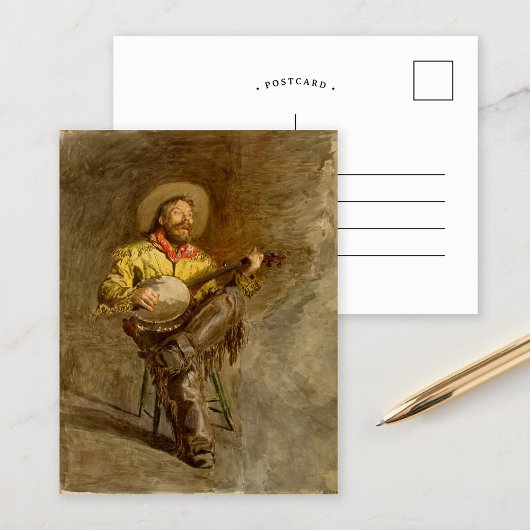 Cowboy Singing | Thomas Eakins Postkarte