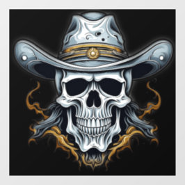 Cowboy Skeleton Fensteraufkleber