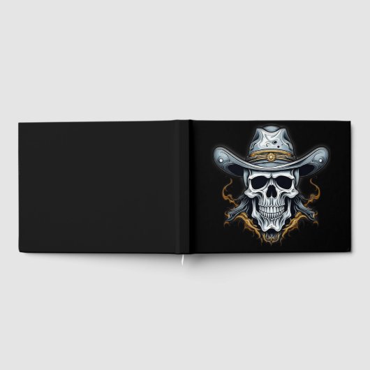 Cowboy Skeleton Gästebuch (Voll)