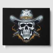 Cowboy Skeleton Gästebuch (Vorderseite)