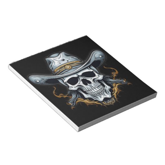 Cowboy Skeleton Notizblock (angewinkelt)