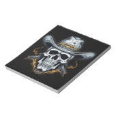 Cowboy Skeleton Notizblock (Rotiert)
