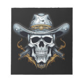 Cowboy Skeleton Notizblock (Vorderseite)