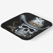 Cowboy Skeleton Pappteller (Gewinkelt)