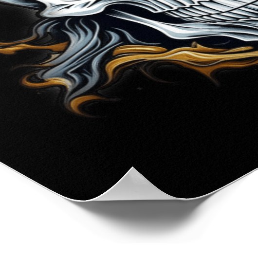 Cowboy Skeleton Poster (Ecke)