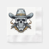 Cowboy Skeleton Serviette (Vorderseite)