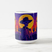 Cowboy Skeleton Under the Desert Moon Kaffeetasse (Mittel)