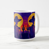 Cowboy Skeleton Under the Desert Moon Kaffeetasse (VorderseiteRechts)