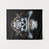 Cowboy Skeleton Wandteppich (Vorderseite (Horizontal))