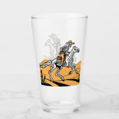 Cowboy Skeleton Western Skeleton Glas (Vorderseite)