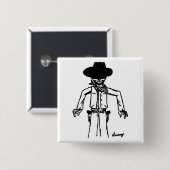 Cowboy Sketch Button (Vorne & Hinten)