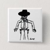 Cowboy Sketch Button (Vorderseite)