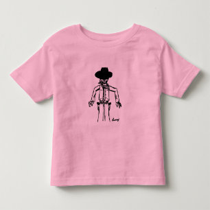 Cowboy Sketch Kleinkinder Ringer T - Shirt