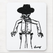 Cowboy Sketch Mousepad (Vorne)