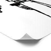 Cowboy Sketch Poster (Ecke)