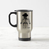 Cowboy Sketch Travel Mug Reisebecher (Links)