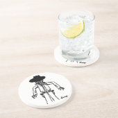 Cowboy Sketch Untersetzer (Seite)