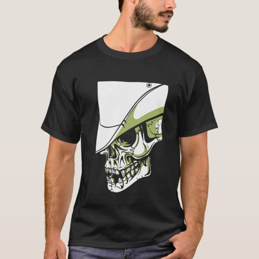 Cowboy Skull Artistics Cool Print on Demand T-Shirt (Vorderseite)
