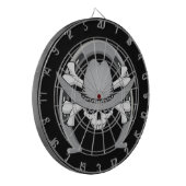 Cowboy Skull Horseshoe Dartscheibe (Vorderseite Links)