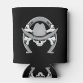 Cowboy Skull Horseshoe Dosenkühler (Rückseite)