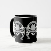 Cowboy Skull Horseshoe Tasse (Vorderseite Links)