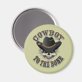 Cowboy Skull Magnet (Vorderseite/Rückseite)