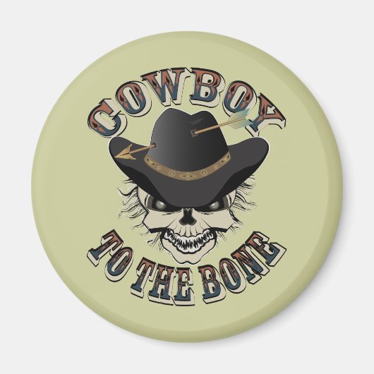 Cowboy Skull Magnet (Vorne)