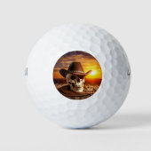 Cowboy Skull mit Lasso Golfball (Vorderseite)