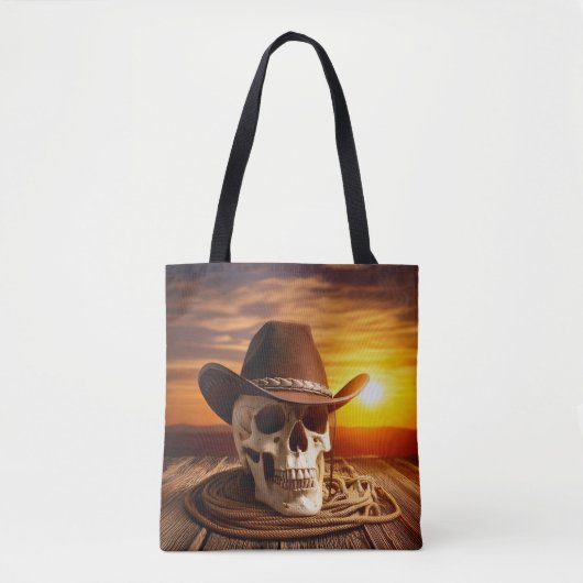 Cowboy Skull mit Lasso Tasche (Vorderseite)