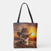 Cowboy Skull mit Lasso Tasche (Rückseite)