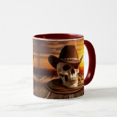 Cowboy Skull mit Lasso Tasse (VorderseiteRechts)