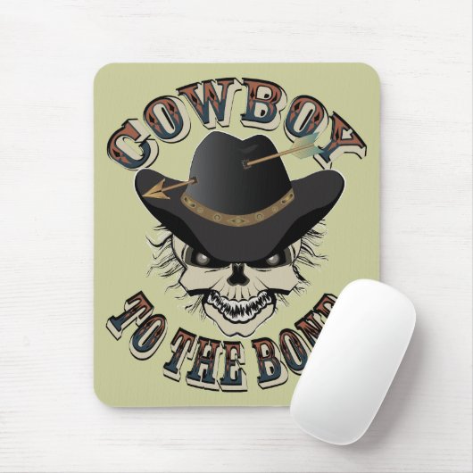Cowboy Skull Mousepad (Mit Mouse)
