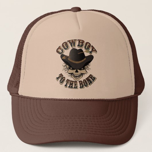 Cowboy Skull Truckerkappe (Vorderseite)