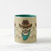 Cowboy Skull und Crossbones Tasse (Zentrum)