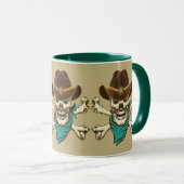 Cowboy Skull und Crossbones Tasse (VorderseiteRechts)
