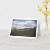 Cowboy Skyline Wüste Grußkarten oder Mitteilungska Karte (Gelbe Blume)