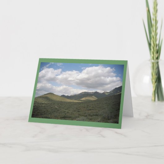 Cowboy Skyline Wüste Grußkarten oder Mitteilungska Karte (Vorderseite)