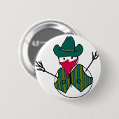 Cowboy Snowman Bandit Button (Vorne & Hinten)