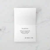 Cowboy Snowman Faltschachtel Weihnachtskarte Karte (Innenseite)