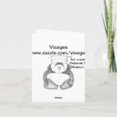 Cowboy Snowman mit Red Bandana Feiertagskarte (Rückseite)