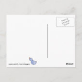 Cowboy Snowman mit Red Bandana Postkarte (Rückseite)