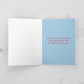 Cowboy Snowman Watercolor Frohe Weihnachten (Innenseite)