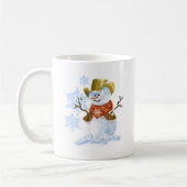 Cowboy Snowman Weihnachtscoffee Cup Kaffeetasse (Links)