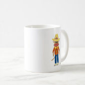 Cowboy-Socken-Affe Kaffeetasse (VorderseiteRechts)