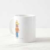 Cowboy-Sockenäffchen Kaffeetasse (Vorderseite Links)