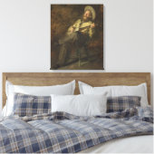 Cowboy spielt Banjo und singt Country Music Leinwanddruck (Insitu (Schlafzimmer))